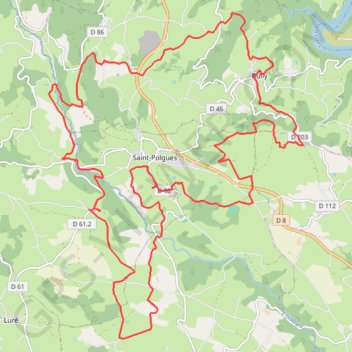 Itinéraire Boucle gastronomique et campagnarde - Bully, distance, dénivelé, altitude, carte, profil, trace GPS