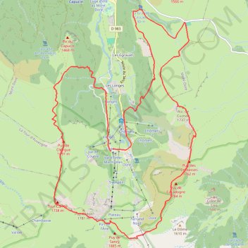 Itinéraire puy de Sancy 18km 1000md+ _1, distance, dénivelé, altitude, carte, profil, trace GPS