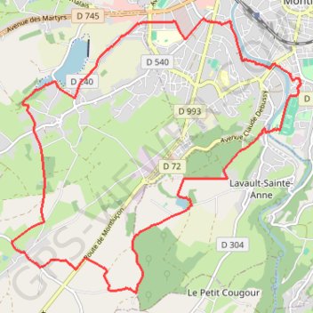 Itinéraire Itinéraires Agglo - Parcours A + boucle, distance, dénivelé, altitude, carte, profil, trace GPS