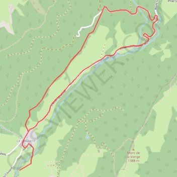 Itinéraire Randonnée raquettes "La Chartreuse - Lourdens", distance, dénivelé, altitude, carte, profil, trace GPS