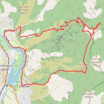 Itinéraire Domaine VTT Provence-Alpes, secteur Val de Durance - Circuit N°22 : L’Enduro de la Bastide Blanche - L'Escale - 19657 - UtagawaVTT.com, distance, dénivelé, altitude, carte, profil, trace GPS