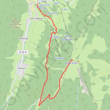 Itinéraire itineraire-le-morbie, distance, dénivelé, altitude, carte, profil, trace GPS