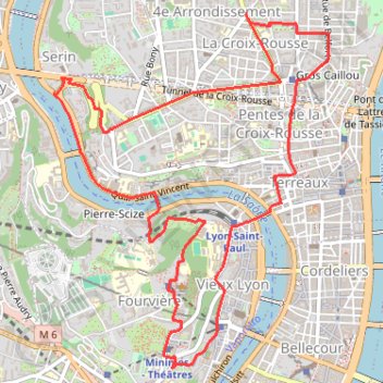 Itinéraire Boucle Suunto Lyon départ Grimpeur, distance, dénivelé, altitude, carte, profil, trace GPS