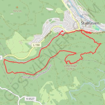 Itinéraire Lehenkopf, distance, dénivelé, altitude, carte, profil, trace GPS