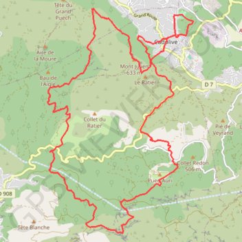 Itinéraire Trail Galinette 2024 26km 1350d, distance, dénivelé, altitude, carte, profil, trace GPS