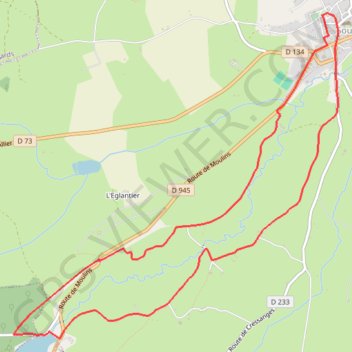 Itinéraire La Queune, distance, dénivelé, altitude, carte, profil, trace GPS