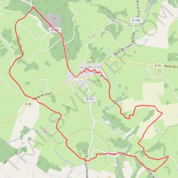 Itinéraire Granit rose, distance, dénivelé, altitude, carte, profil, trace GPS
