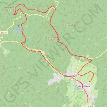 Itinéraire Cascades du Niedeck, distance, dénivelé, altitude, carte, profil, trace GPS