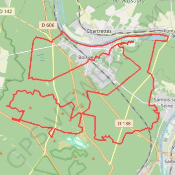 Itinéraire Bois-le-Roi Cyclisme, distance, dénivelé, altitude, carte, profil, trace GPS
