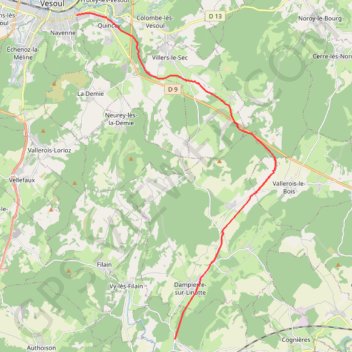 Itinéraire Chemin Vert, distance, dénivelé, altitude, carte, profil, trace GPS