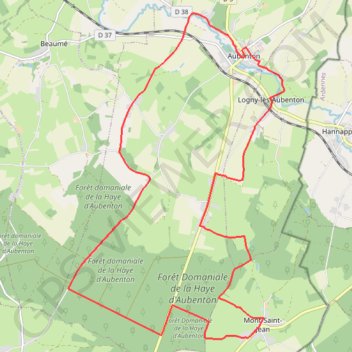 Itinéraire La Haye d'Aubenton, distance, dénivelé, altitude, carte, profil, trace GPS