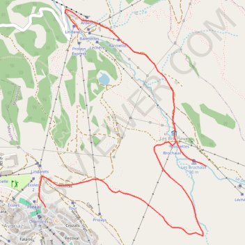 Itinéraire D'Avoriaz à la cascade des Brochaux par les Lindarets, distance, dénivelé, altitude, carte, profil, trace GPS