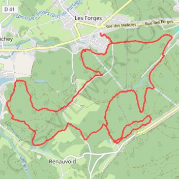 Itinéraire Olima, distance, dénivelé, altitude, carte, profil, trace GPS