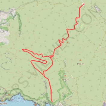 Itinéraire Belvédère d'En-Vau, distance, dénivelé, altitude, carte, profil, trace GPS