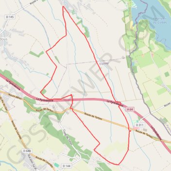 Itinéraire Haut d'Espoey, distance, dénivelé, altitude, carte, profil, trace GPS