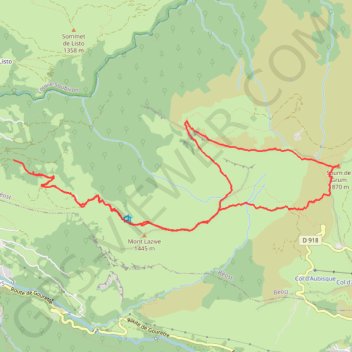 Itinéraire Soum de Grum, distance, dénivelé, altitude, carte, profil, trace GPS