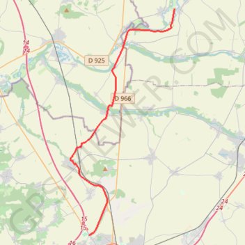 Itinéraire De Vieux lès Asfeld à Reims (Chemin de Compostelle), distance, dénivelé, altitude, carte, profil, trace GPS