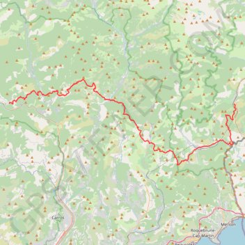 Itinéraire GR510 De Breil-sur-Roya à Villars-sur-Var (Alpes-Maritimes) (2020), distance, dénivelé, altitude, carte, profil, trace GPS