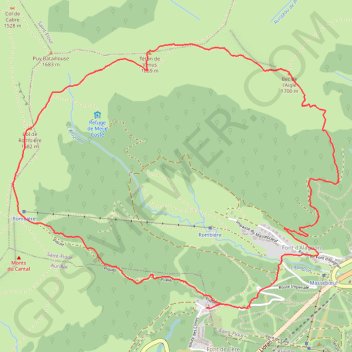 Itinéraire Boucle Alagnon, distance, dénivelé, altitude, carte, profil, trace GPS
