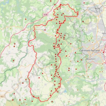 Itinéraire Track no: 1, distance, dénivelé, altitude, carte, profil, trace GPS