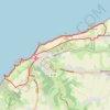 Itinéraire Falaise d'Amont et d'Aval à Étretat, distance, dénivelé, altitude, carte, profil, trace GPS