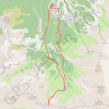 Itinéraire Col de l'âne, distance, dénivelé, altitude, carte, profil, trace GPS
