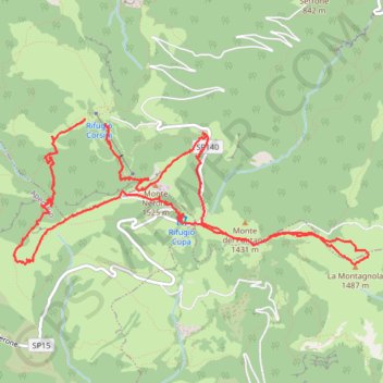 Itinéraire Nerone guest, distance, dénivelé, altitude, carte, profil, trace GPS