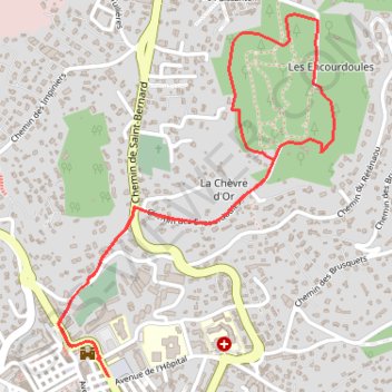 Itinéraire Circuit de Cordula, distance, dénivelé, altitude, carte, profil, trace GPS