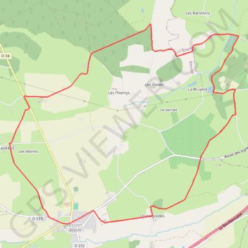 Itinéraire Le Pressoir Ban, distance, dénivelé, altitude, carte, profil, trace GPS