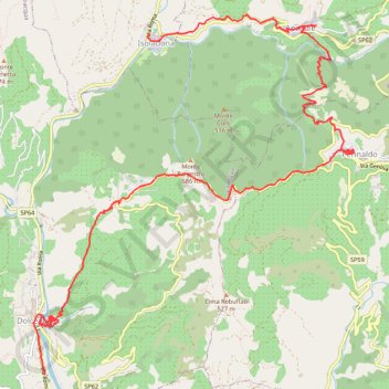 Itinéraire Isolabona Randonnée, distance, dénivelé, altitude, carte, profil, trace GPS