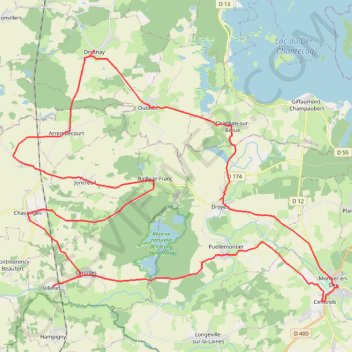 Itinéraire Les églises à pans de bois et vitraux, distance, dénivelé, altitude, carte, profil, trace GPS