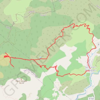 Itinéraire Saint Jean de Buèges (34), distance, dénivelé, altitude, carte, profil, trace GPS