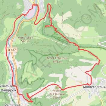 Itinéraire MARCHE HERICOURT, distance, dénivelé, altitude, carte, profil, trace GPS