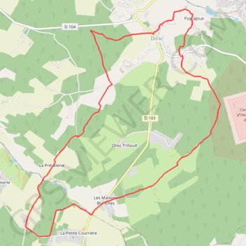 Itinéraire track, distance, dénivelé, altitude, carte, profil, trace GPS