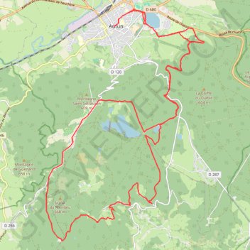 Itinéraire Entre rando et Morvandiau - Autun, distance, dénivelé, altitude, carte, profil, trace GPS