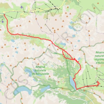 Itinéraire Barege saint lary via refuge bastan, distance, dénivelé, altitude, carte, profil, trace GPS