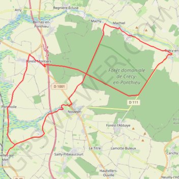 Itinéraire Au nord de la Baie de Somme du Geai - Noyelles-sur-Mer, distance, dénivelé, altitude, carte, profil, trace GPS