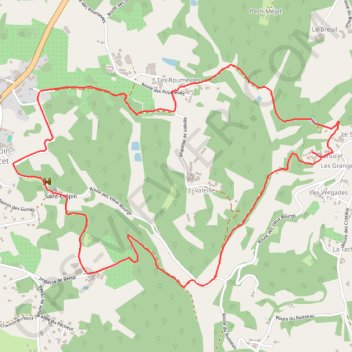 Itinéraire Boucle Terra Aventura de Saint-Crépin-Carlucet, distance, dénivelé, altitude, carte, profil, trace GPS