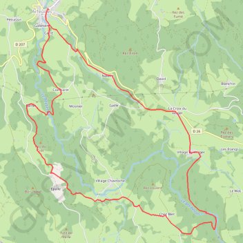 Itinéraire Cascade de la Pisserote, distance, dénivelé, altitude, carte, profil, trace GPS