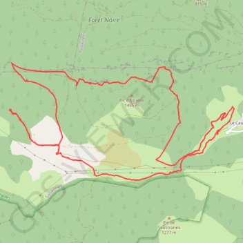 Itinéraire Autour du Pic d'Estable, distance, dénivelé, altitude, carte, profil, trace GPS