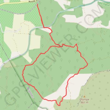 Itinéraire circuit-provence-verte-61, distance, dénivelé, altitude, carte, profil, trace GPS