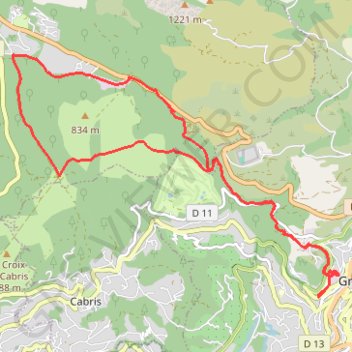 Itinéraire Rando route napoleon, distance, dénivelé, altitude, carte, profil, trace GPS