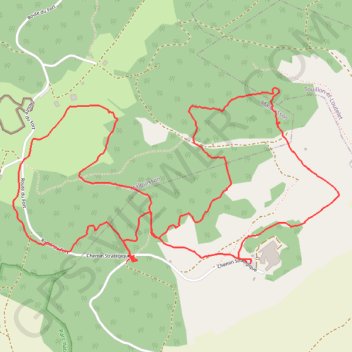 Itinéraire Raquette Fort Saint-Antoine, distance, dénivelé, altitude, carte, profil, trace GPS