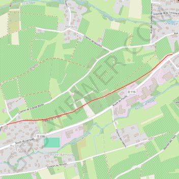 Itinéraire LIERGUES-POUILLY, distance, dénivelé, altitude, carte, profil, trace GPS