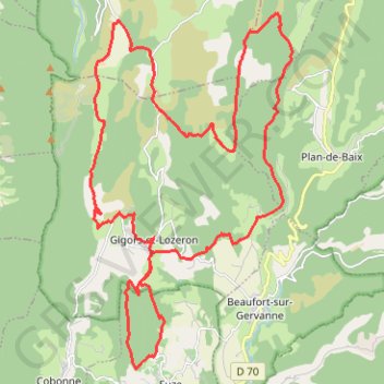 Itinéraire Tour de Gigors et Lozeron, distance, dénivelé, altitude, carte, profil, trace GPS