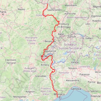 Itinéraire GR®5 Du Luxembourg à la Méditerranée (2025©gr-infos.com), distance, dénivelé, altitude, carte, profil, trace GPS
