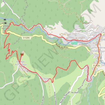 Itinéraire Le circuit du Château, Saint-Pierre-d'Entremont, distance, dénivelé, altitude, carte, profil, trace GPS