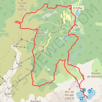 Itinéraire 7laux, distance, dénivelé, altitude, carte, profil, trace GPS
