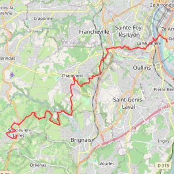 Itinéraire La Saintésprint, distance, dénivelé, altitude, carte, profil, trace GPS