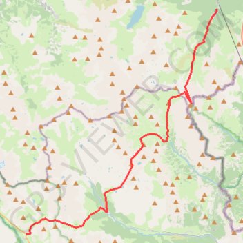Itinéraire Traversée des Cerces (Lauzet - Valfréjus), distance, dénivelé, altitude, carte, profil, trace GPS